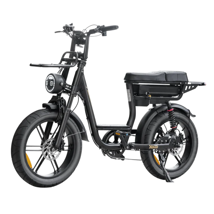 V20 Pro Comfort Fatbike  – Zwart – Hydraulische Remmen – Lage Instap